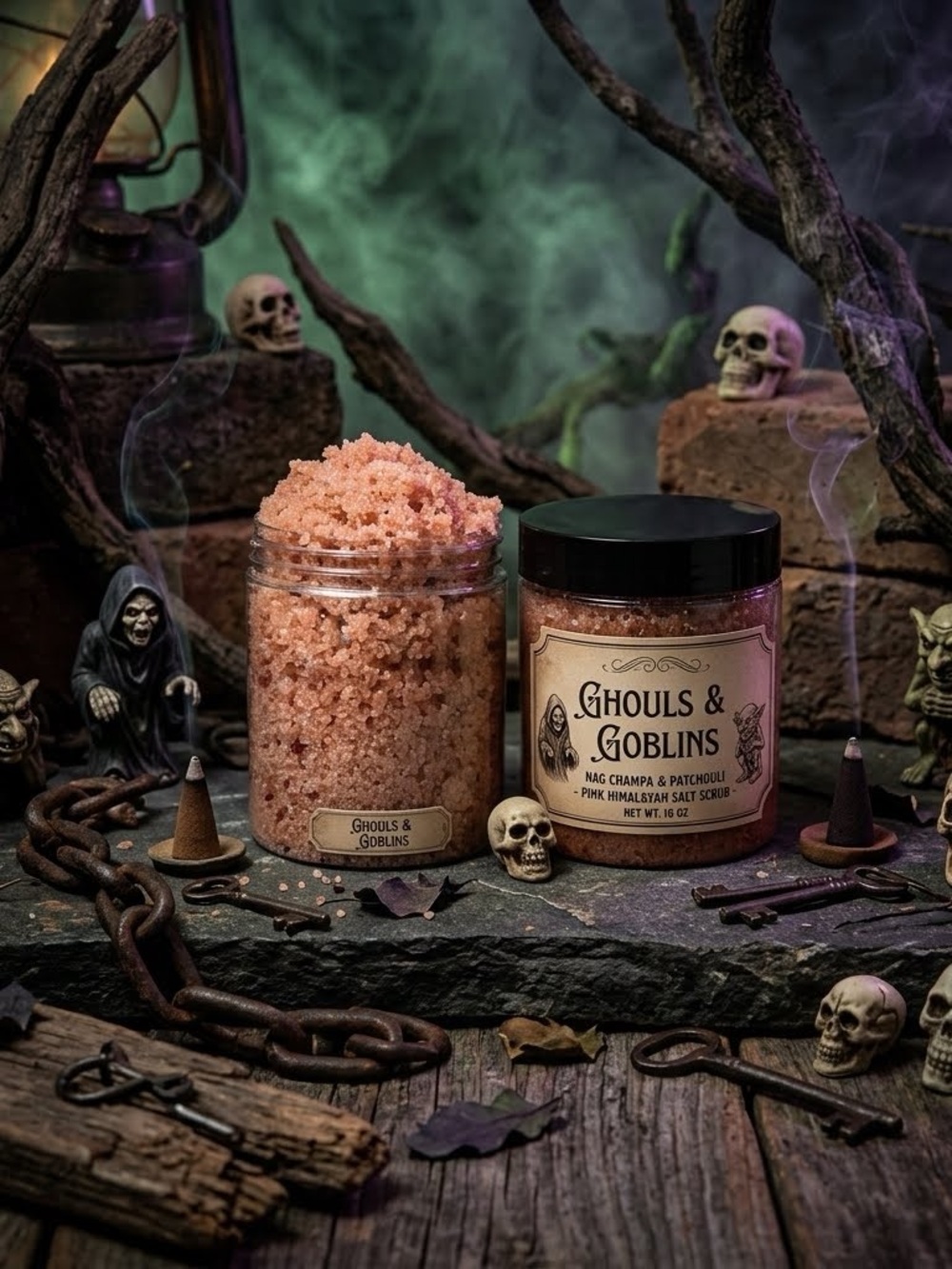 Ghouls & Goblins Pink Himalayan Salt Scrub - Orchid & Vine Skin Exfoliation